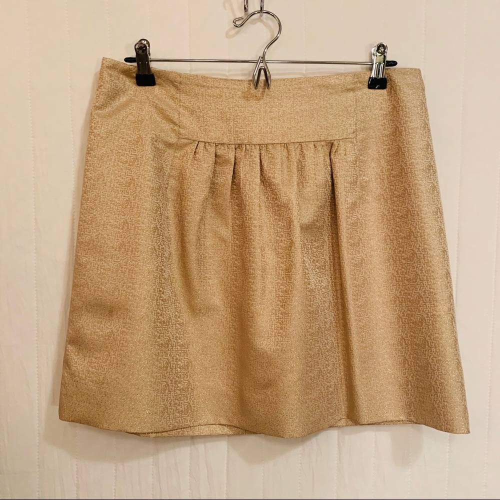 J. Crew Golden Mini Skirt